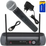Juhtmevaba mikrofonivastuv&otilde;tja 50 m, 6,3 mm pesa, karaokikomplekt