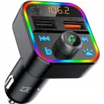 FM-siirdaja LTC TR226 Bluetoothi, USB-laadija, RGB LED, vabak&auml;eseadmega