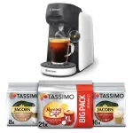 Kapslikohvimasin Bosch Tassimo Finesse WHITE koos 3x Tassimo kapslitega
