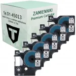 Dymo D1 45013 liimlint, valge musta tekstiga, 12 mm, 7 m, 5 tk.