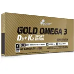 Toidulisand OLIMP GOLD OMEGA 3 D3+K2 MK-7 SPORT EDITION, 60 kapslit