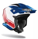 Avatud kiiver AIROH TRR-S KEEN, valge/punane, mootorrattale, quadile, rollrile