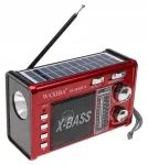 Kaasaskantav k&ouml;&ouml;giraadio SOLAR 1263, Bluetooth k&otilde;lar ja taskulamp