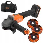Nurklihvija BLACK DECKER BCG6L8N 115mm 18V ilma akuta, kott kaasas