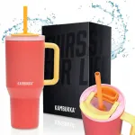 Termoskruus Kambukka Rio koos joogik&otilde;rrega, 950 ml, roosa