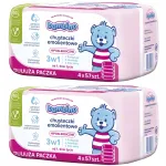 Bambino Emollient 3in1 niisked salvr&auml;tikud, 4x57 tk, 2 pakki