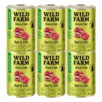 Wild Farm Premium Grain Free kuivaine toit kassidele, veise- ja tuunikala maitsed, 6 x 400 g