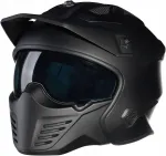 Motorratturi kiiver Bayard XP-69 S Draco, must mati, suurus L