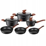 Florina Master Black alumiiniumist pottide komplekt, 9-osaline