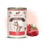 Natural Trail Alpha kassikonservid veiselihaga, 400 g