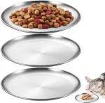 Roostevabast terasest kasside kausside komplekt, 14 cm, 3 tk