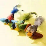 Kassim&auml;nguasjad FLYING BIRDS, 3 tk, piiksub, v&auml;rvilised, 14 cm