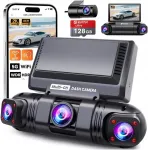 360&deg; autokaamera, 4 kanalit, 2K + 1080P, Wi-Fi ja G-anduriga