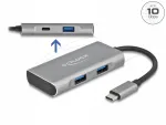 V&auml;line USB-C hub Delock 63261, 10 Gbps, 3x USB-A, 1x USB-C