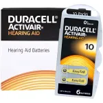 Kuuldeaparaadi patareid DURACELL 10 ActivAir PR70, 60 tk