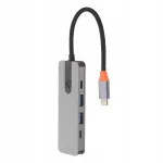 Alumiiniumist USB-C jagaja s&uuml;learvutile mitme liidesega