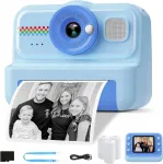 Instantkaamera mini termoprinteriga lambiga, 32GB kaart ja 3 rulli