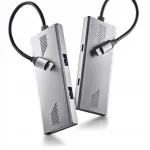 USB-C jagaja Gembird, 4 pistikut (2x USB-A, 2x USB-C, USB 3.2 Gen 2, 10 Gbps)