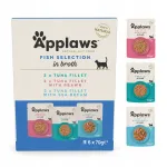 Applaws m&auml;rg kassitoit kalamaitsest puljongis, 6x70g