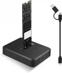 SSD dokk RUIZHI M.2 NVMe ja SATA ketastele, USB 3.1