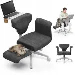Kontoritool Newtral Freedom-X-FB, must, ergonoomiline, mitmeasendilise mehhanismiga