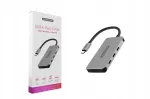 USB-C 4-pesaga hub Sitecom CN-386, 10 Gb/s, PD 100 W, alumiinium