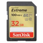 SanDisk Extreme SDHC 32 GB 100/80 MB/s C10 V30 m&auml;lukaart