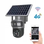 V&auml;ljas p&auml;ikeseenergia kaamera 4G LTE, 4K, 6 MP, kahepoolse heliga