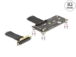 PCIe 3.0 x4 nurkadapteri kaabel 10 cm Delock 81502, M.2 Key M