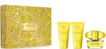 Versace Yellow Diamond parf&uuml;&uuml;mikomplekt EDT 50 ml + geel 50 ml + losjoon 50 ml