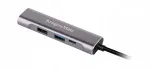 USB-C adapter Kruger&Matz, 4 pesa: HDMI 4K, USB 3.0, USB 2.0, Power Delivery