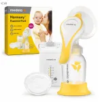Medela Harmony k&auml;sitsi rinnanibuimemisaparaat lisakomplekti ja pudeliga