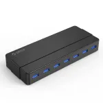 USB jaotur ORICO 7x USB-A 3.0, 5Gbps, 12V toide