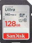 SanDisk Ultra SDXC 128GB UHS-I U1 140 MB/s m&auml;lukaart
