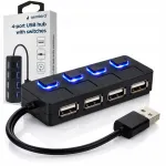USB-jaotus Gembird, 4 pesa, l&uuml;litiga, must