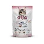Ollo m&auml;rg kassitoit tuuni ja kammkarpidega, 85 g