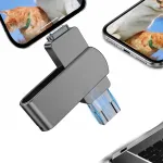 512GB metallist 3.0 4in1 USB-m&auml;lupulk iPhone, iPad, Android jaoks