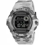 Naistele CASIO BG-169CMB-8ER BABY-G hall k&auml;ekell rihmaga 200 m veekindel