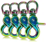 Roostevabast terasest 360&deg; karabiin koera rihmale, 61 mm, 4 tk