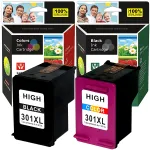 Tindikassetid HP 301 XL Deskjet 2540, 1000, 1050, 1510, 2050, 3050, Envy 4504 printeritele