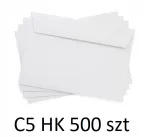 Valged iseliimuvad &uuml;mbrikud C5, 500 tk., HK