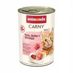 Niiske kassitoit ANIMONDA Carny kalkun kana krevetid