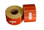 Termotransferi sildid STRONG 100x100 mm, punased