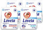 Pesupulber Lovela Baby valgele ja v&auml;rvilisele pesule, 4 x 2,7 kg komplekt