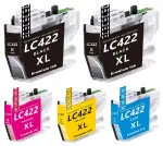 Brother LC422 tindikassetid, 5 tk, sobivad J5340DW, J5740DW, J6540DW