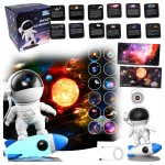 LED &ouml;&ouml;lamp projektor, USB, 13x Planet Drive, 4K HD