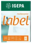 Liimetiketid CD-dele 12 cm IGEPA, valged, komplekt