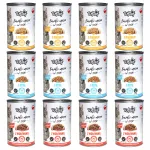 TUF TUF MIX m&auml;rg kassitoit 75% lihaga, 12 x 415 g, t&uuml;kid kastmes