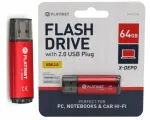 M&auml;lupulk Platinet X-Depo 64GB, USB 2.0, punane, alumiinium