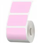 Roosad kleepsud 40x30 mm, Phomemo M110/M122/M220, termilise printimisega